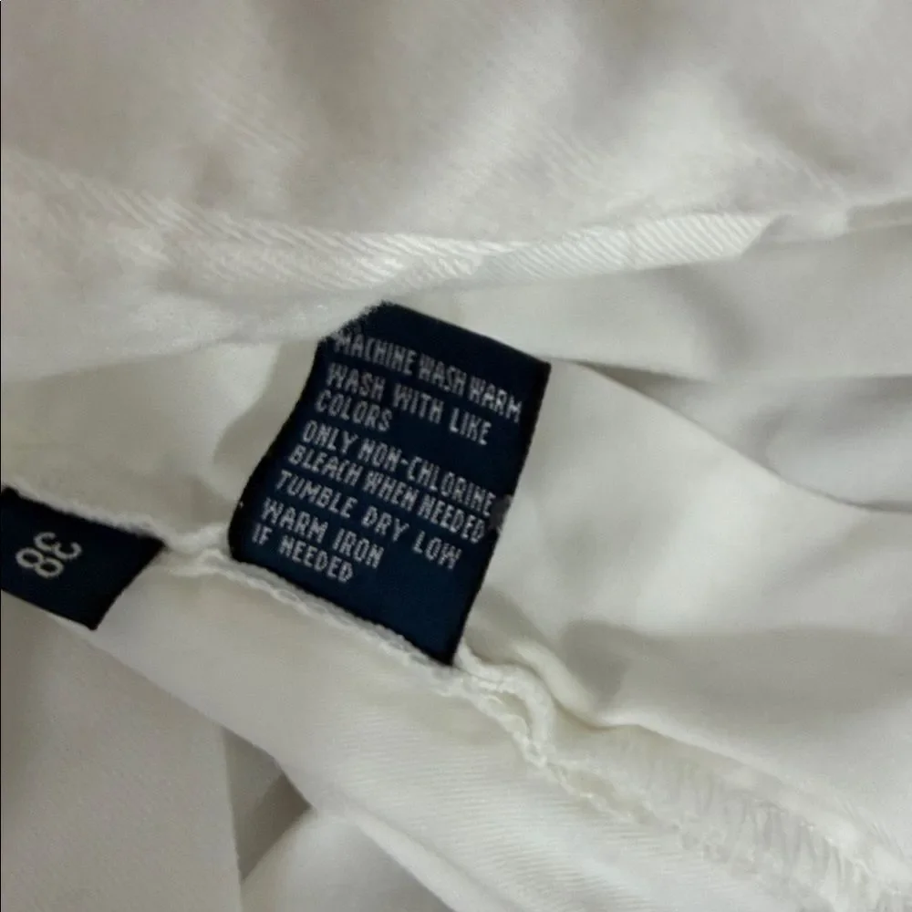 Polo Ralph Lauren Andrew White Pleated Shorts Men’s 38 Cotton Classic